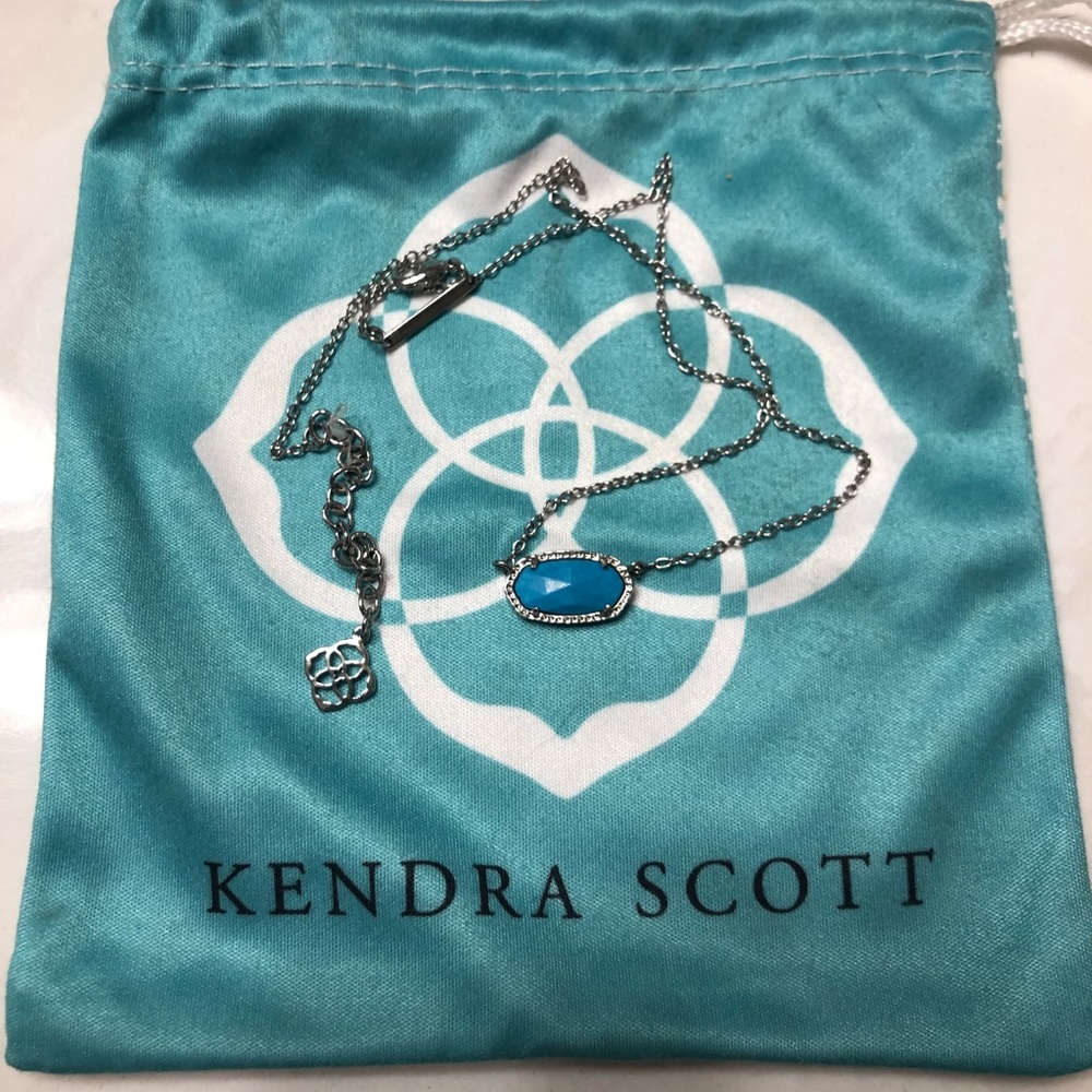 Blue Kendra Scott Necklace
